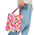 Dots and Drips over Pink Design - Tote Bag