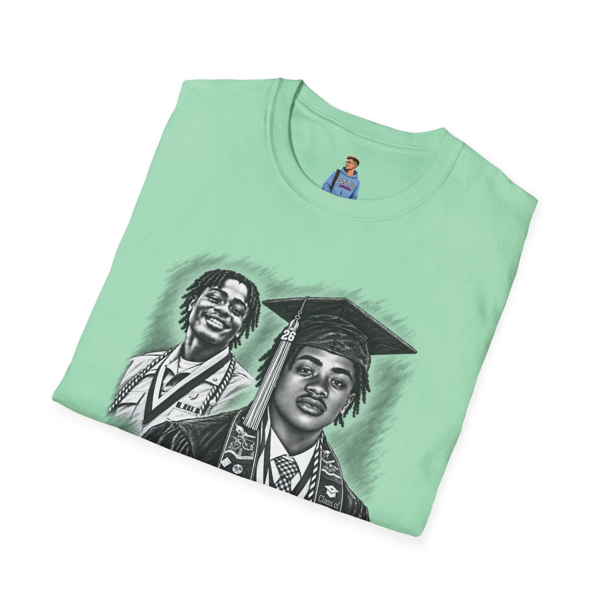 Double Portrait Front - In Memory of Pierre Damas Bel T-Shirt