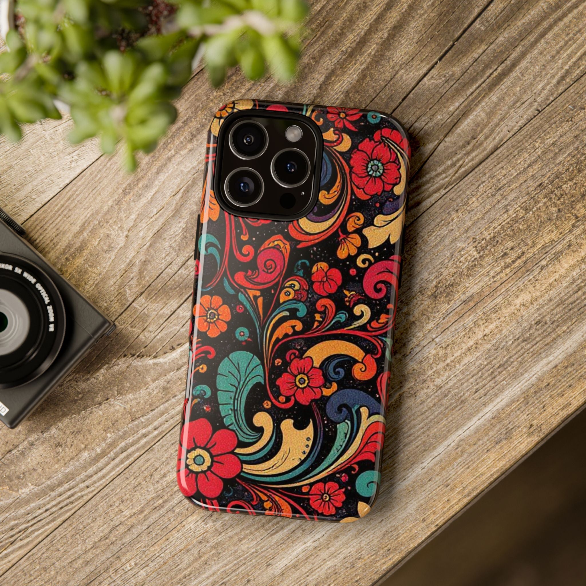 Floral Paisley Tough Case for iPhone — Vibrant Protective Phone Cover