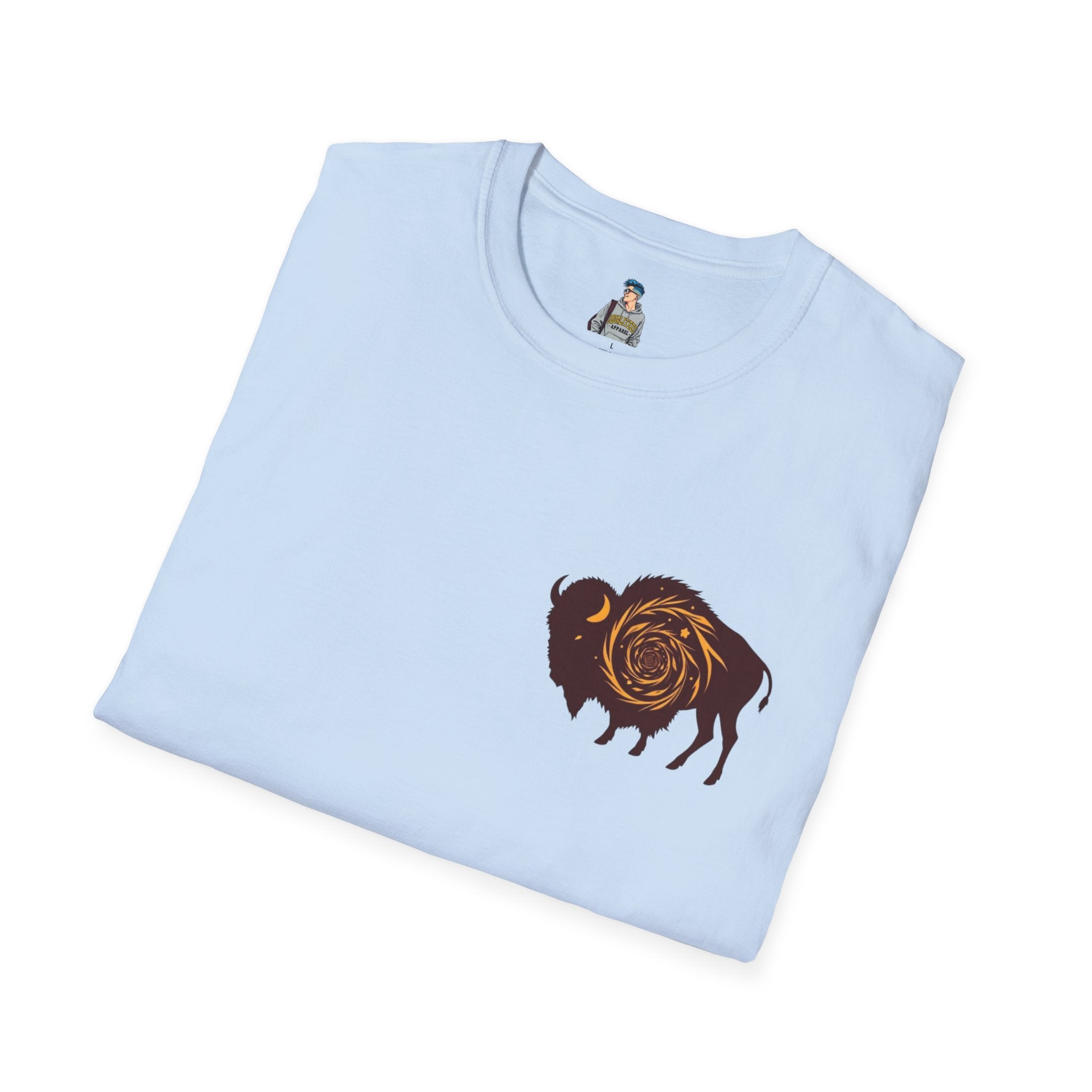 Buffalo Spiral Design Unisex Softstyle T-shirt