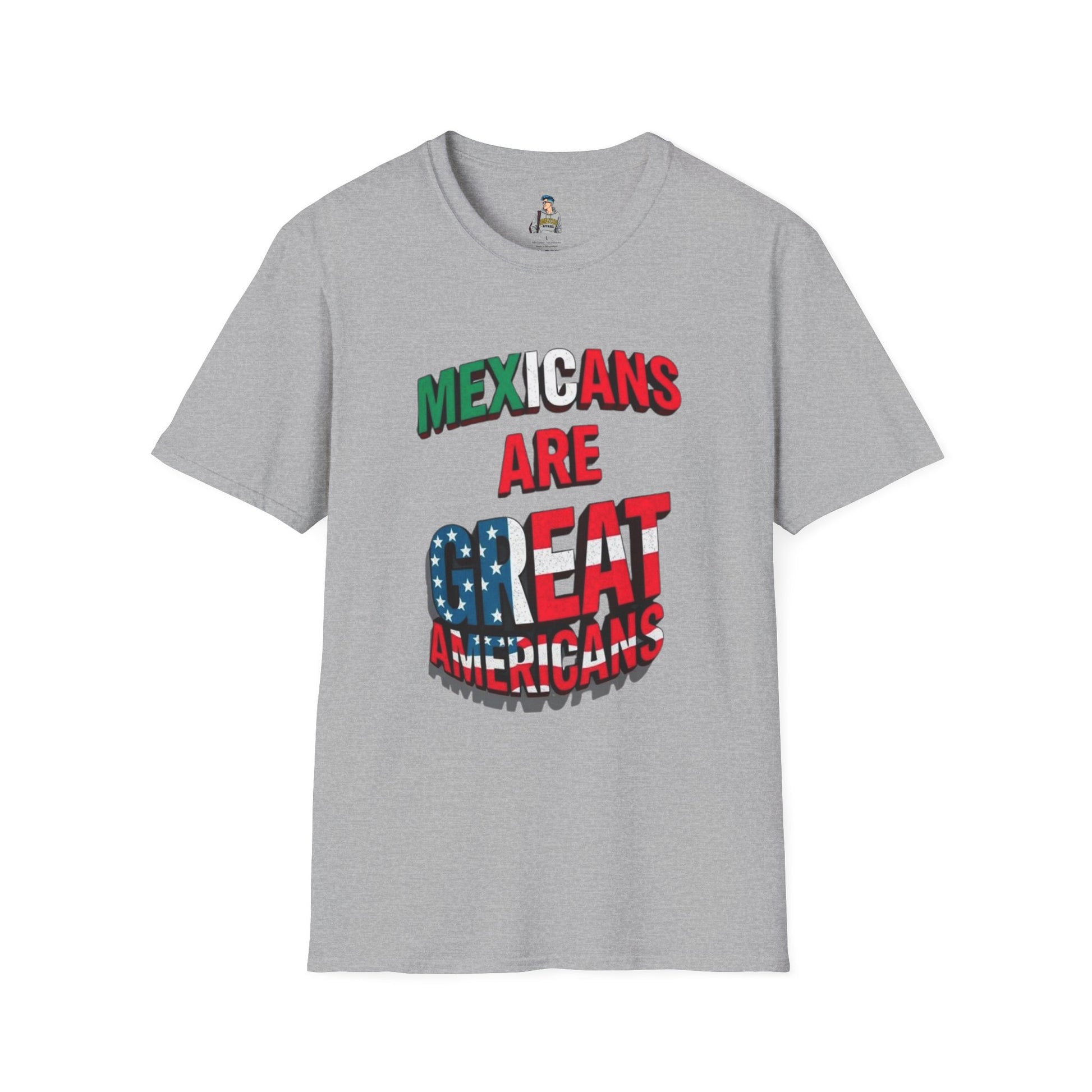 Unisex Softstyle T-Shirt - Mexicans Are Great Americans | Bilingual Pride Tee