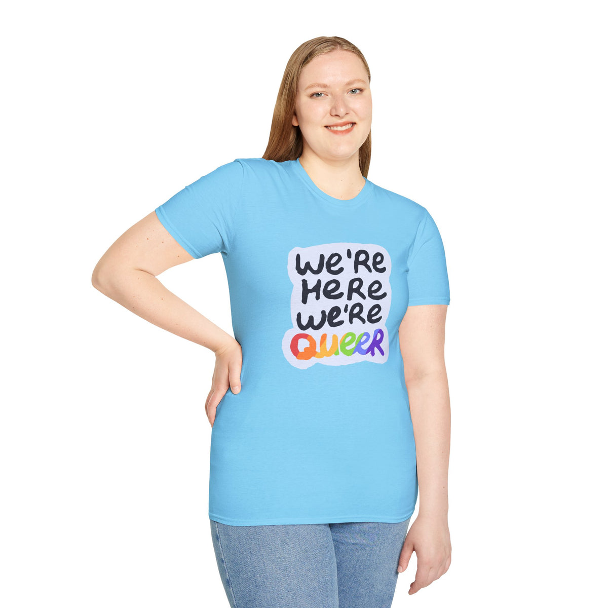 We’re Here We’re Queer Pride Tree Las Vegas T-Shirt