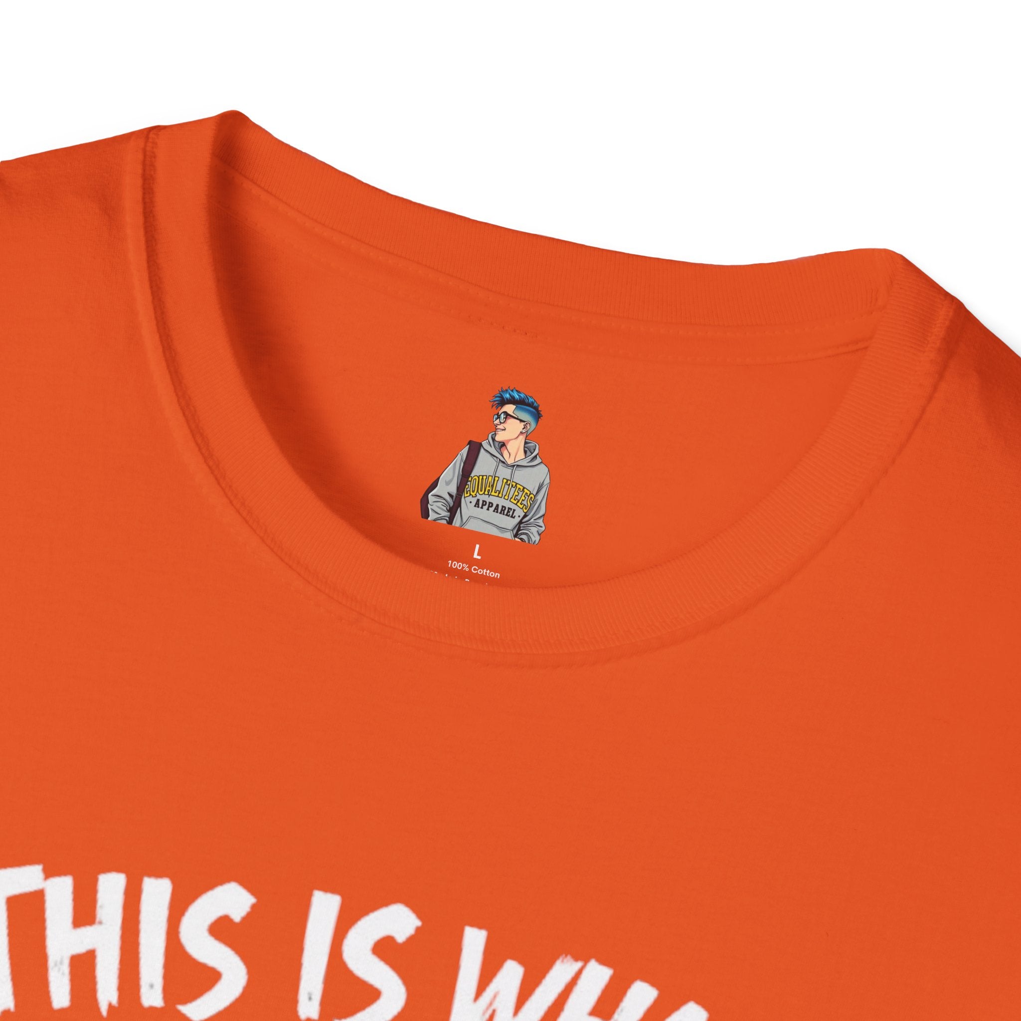 Unisex Softstyle T-Shirt - 'This is what not giving a Sh*t about what you think looks like
