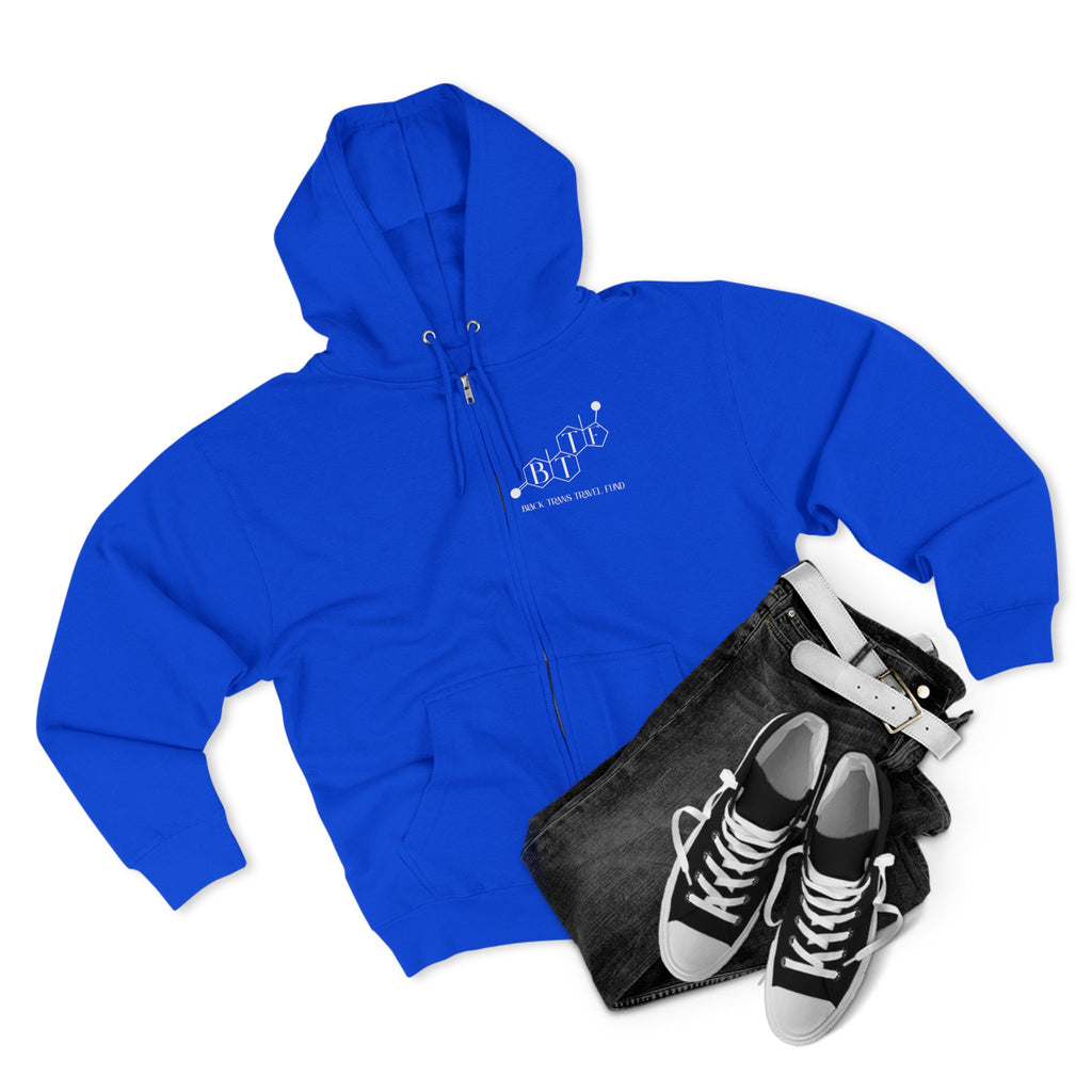 BTTF - Black Trans Travel Fund Unisex Zip-Up Hoodie