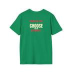 Unisex Softstyle T-Shirt - When Did You CHOOSE to Be Straight? Empowering LGBTQ+ Graphic Tee