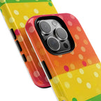Rainbow Polka Dot Tough Phone Case for iPhone