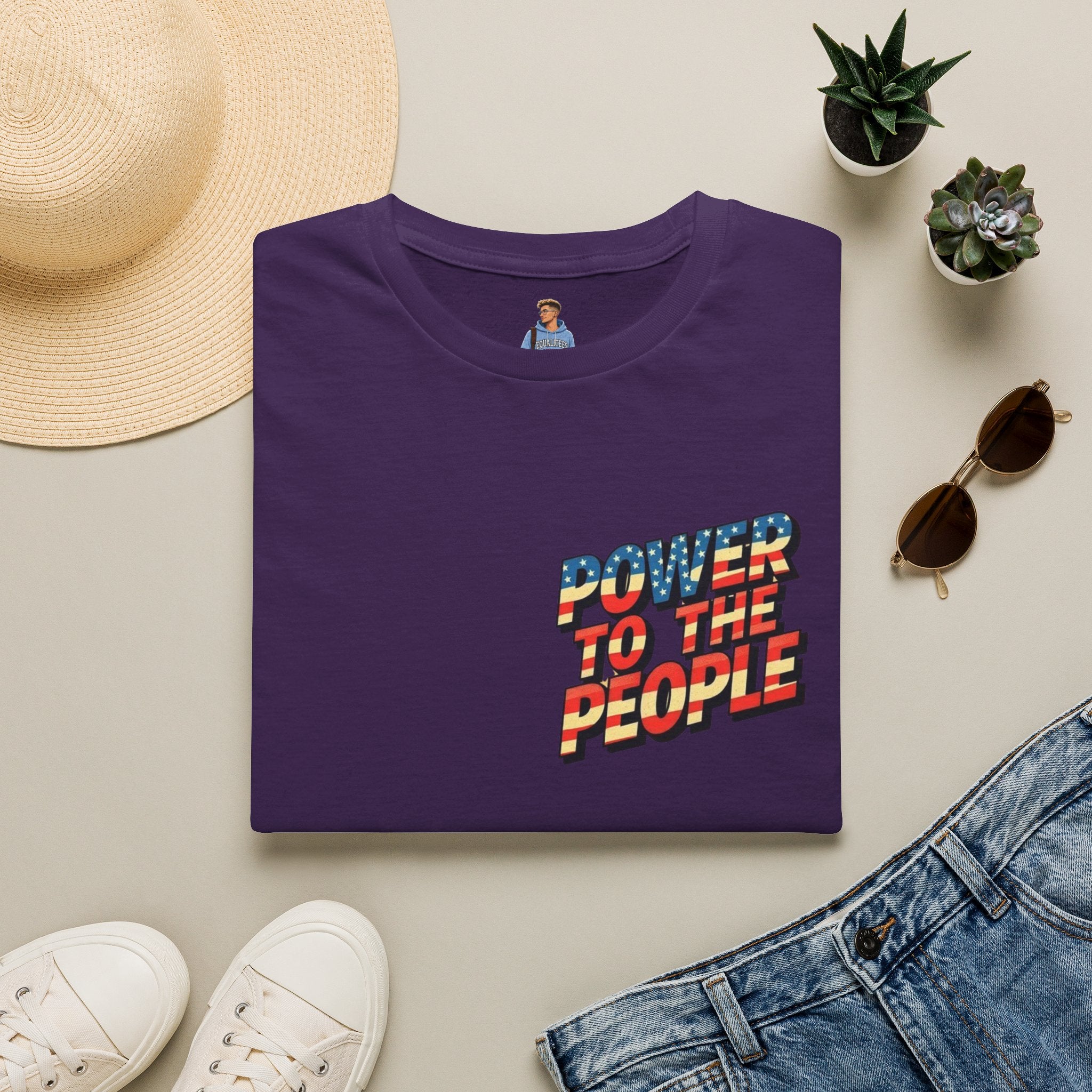 Power to the People Unisex Softstyle T-Shirt Classic Protest Tee