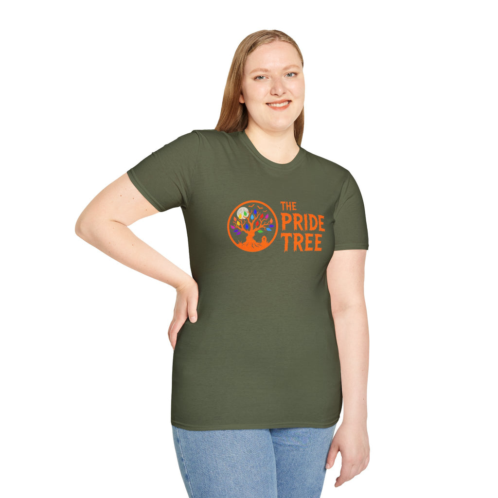 Orange Halloween Logo Pride Tree T-Shirt