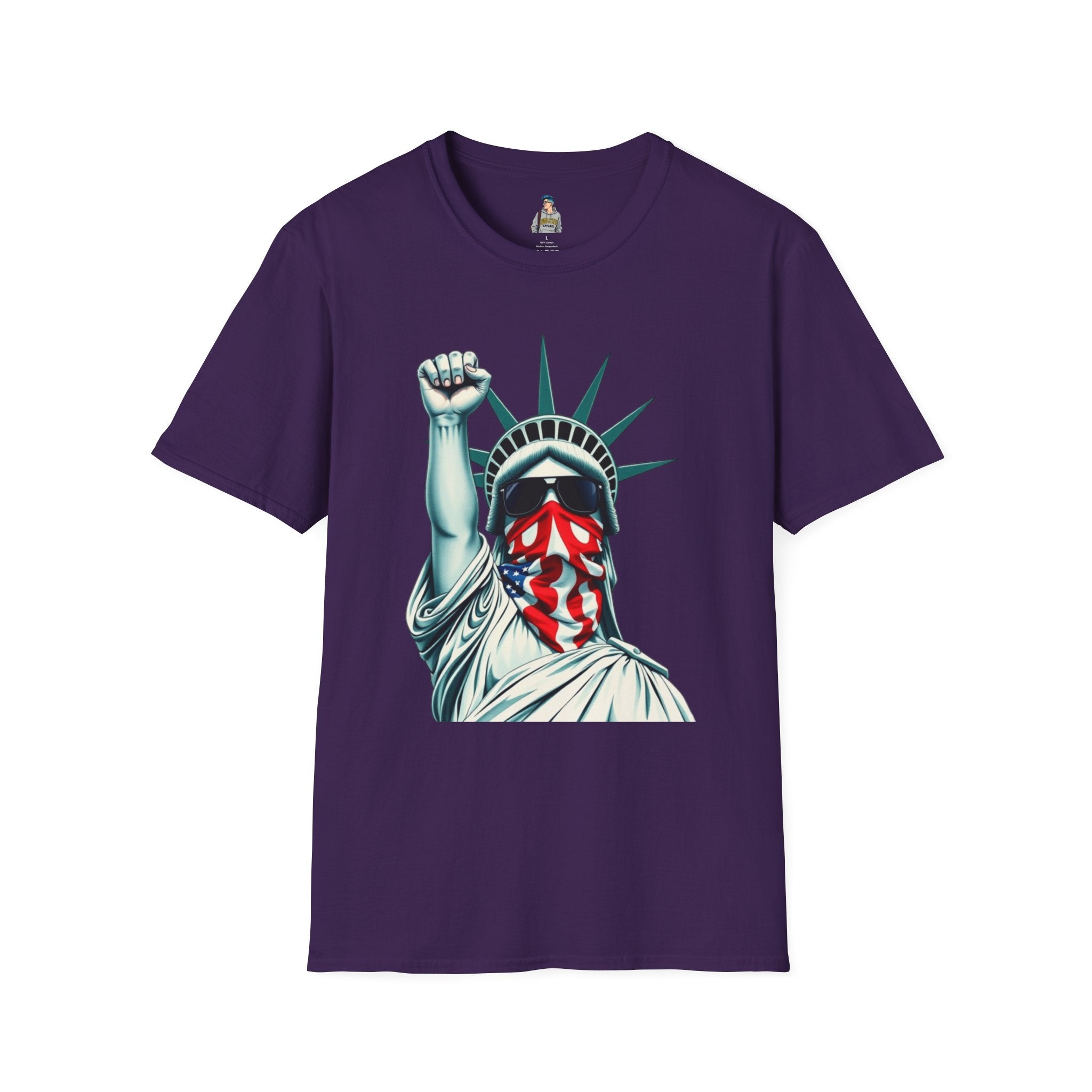 Resist - Patriotic Statue of Liberty T-Shirt - Unisex Softstyle Tee