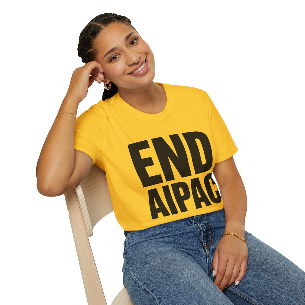 END AIPAC Bold Protest T-Shirt