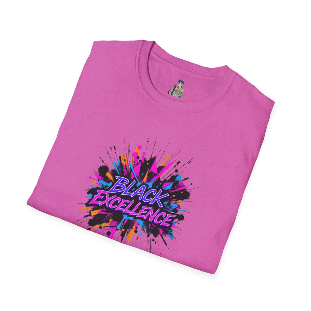 Unisex Softstyle T-Shirt - Black Excellence Graphic Tee