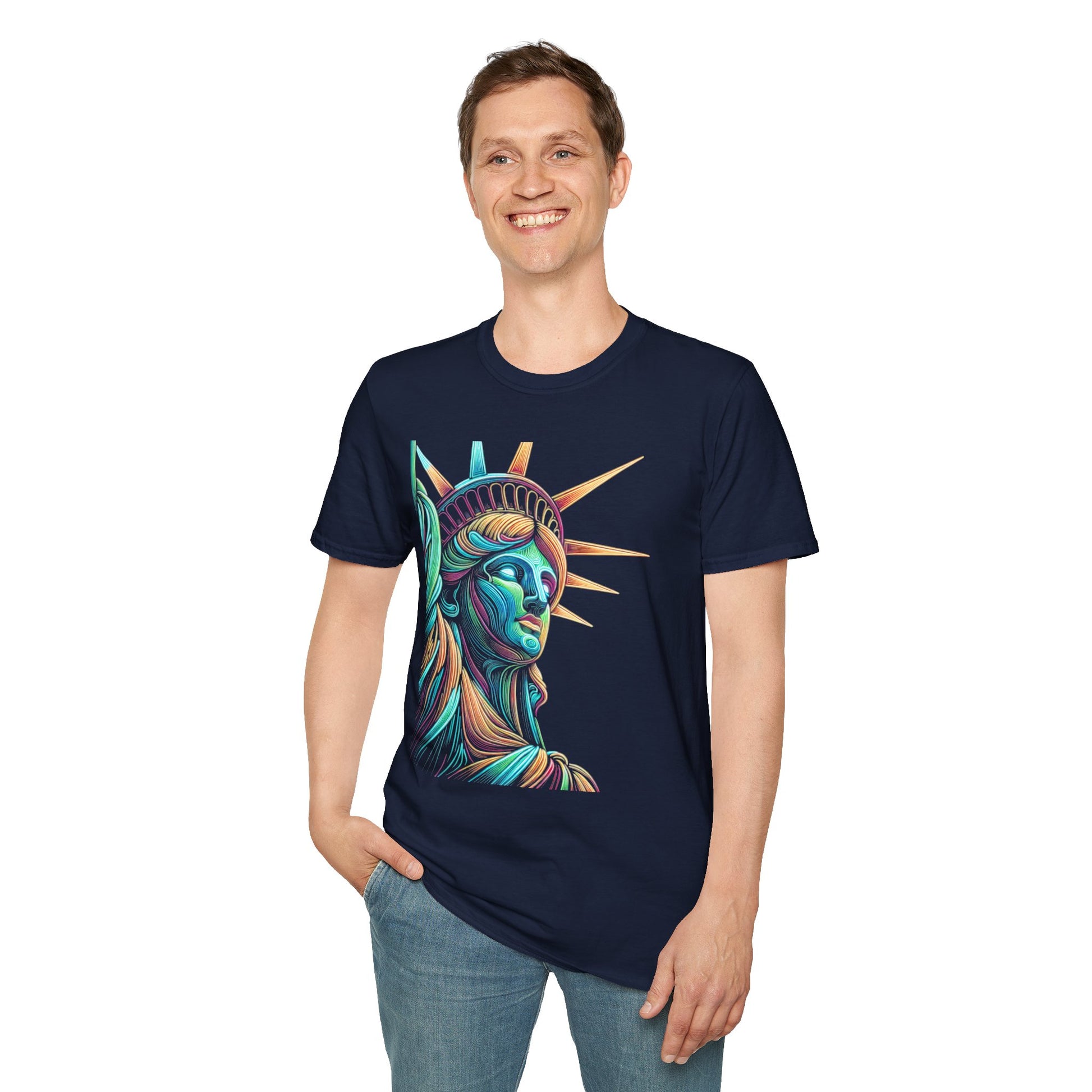 Lady Liberty - Softstyle Unisex T-Shirt