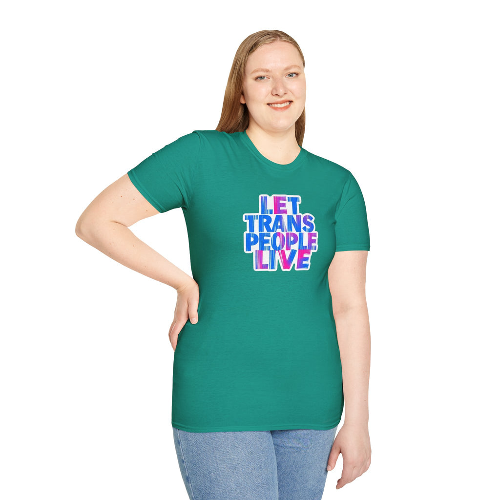 Let Trans People Live Unisex Softstyle T-Shirt