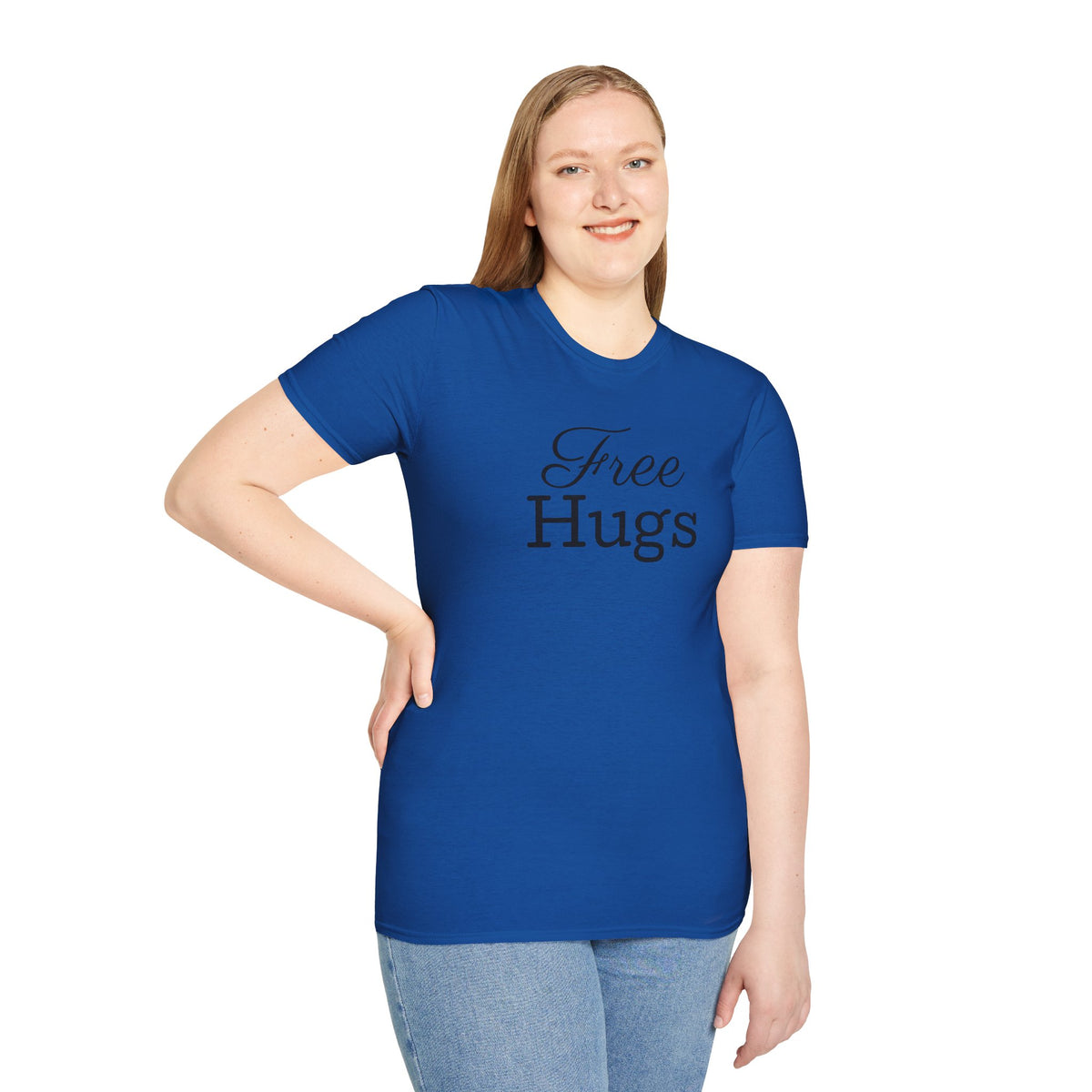 Emotional Support Human Free Hugs Unisex Softstyle T-Shirt