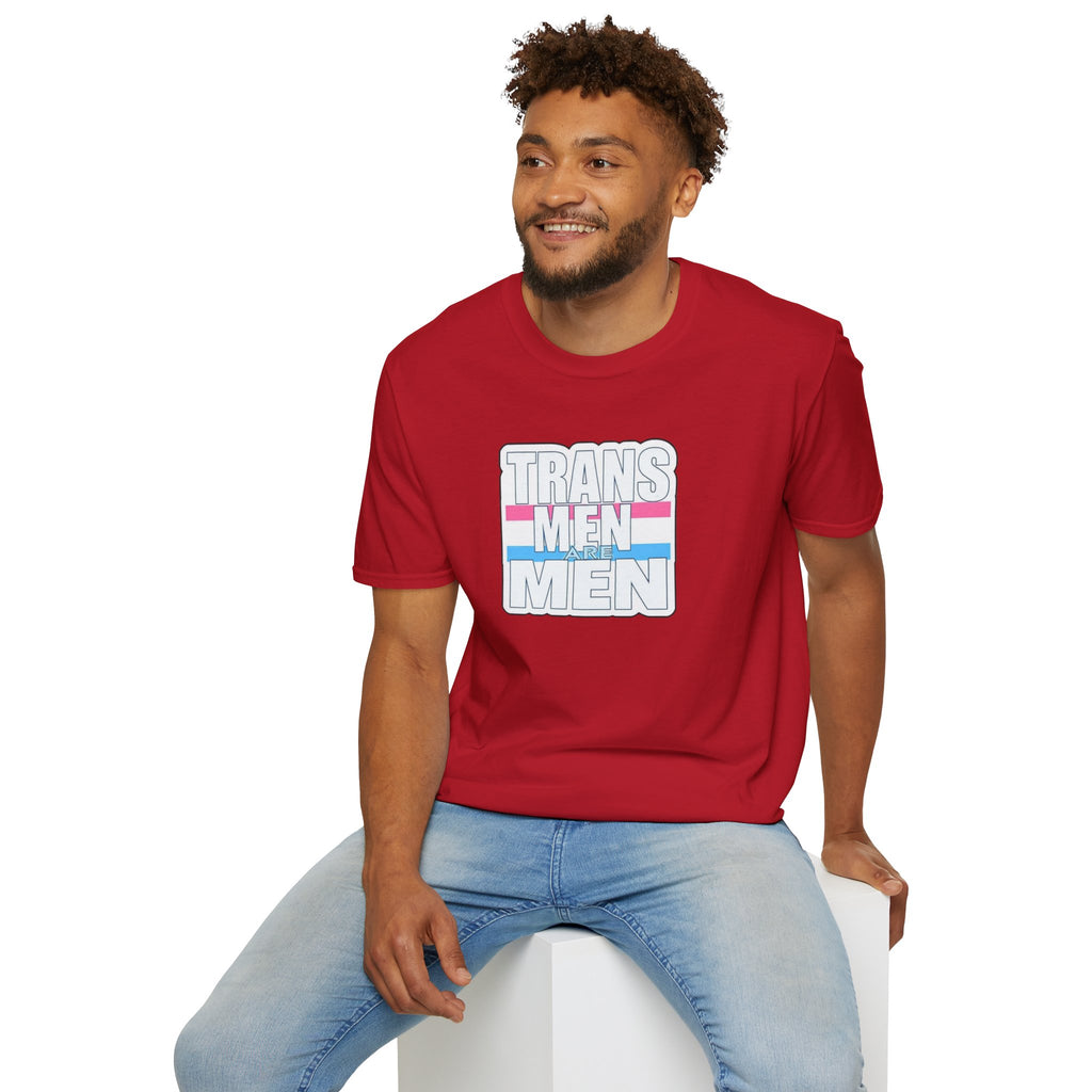 Unisex Softstyle T-Shirt - 'Trans Men Are Men' Statement Tee