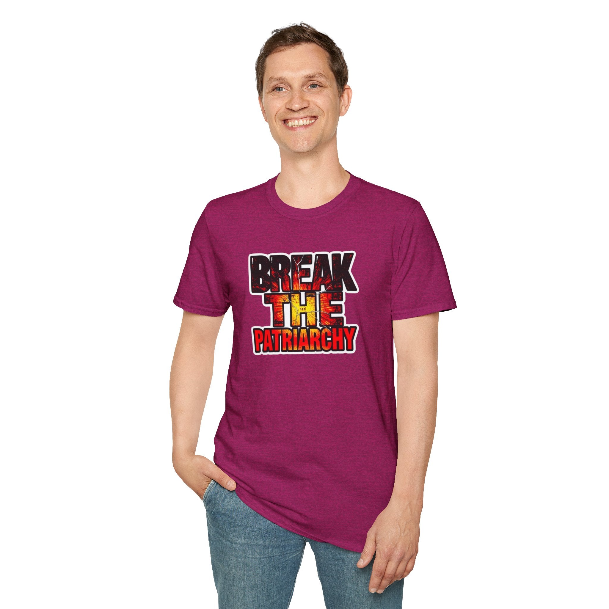 Break the Patriarchy Unisex Softstyle T-Shirt - Empowerment Wear for Social Change