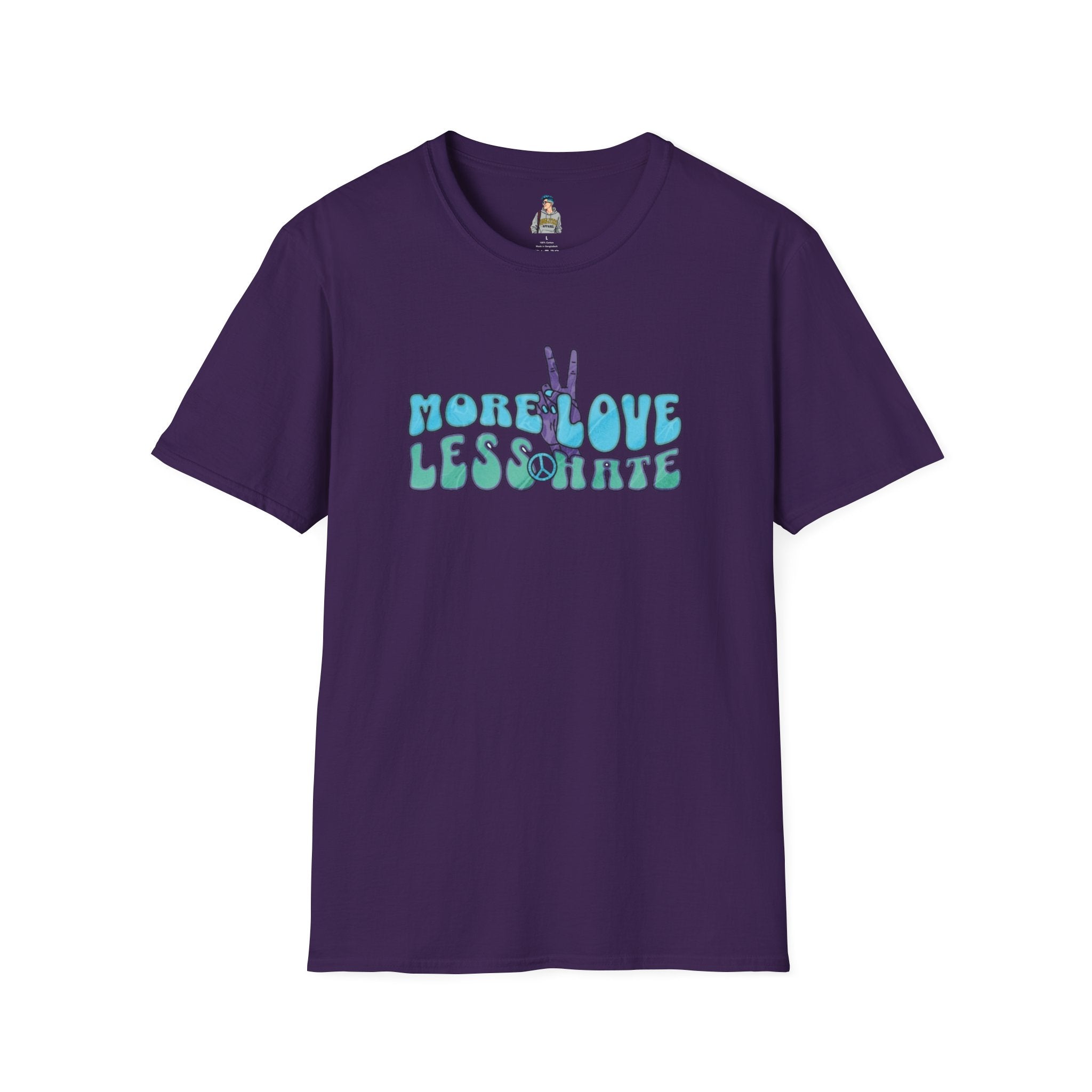 More Love Less Hate Unisex Softstyle T-Shirt