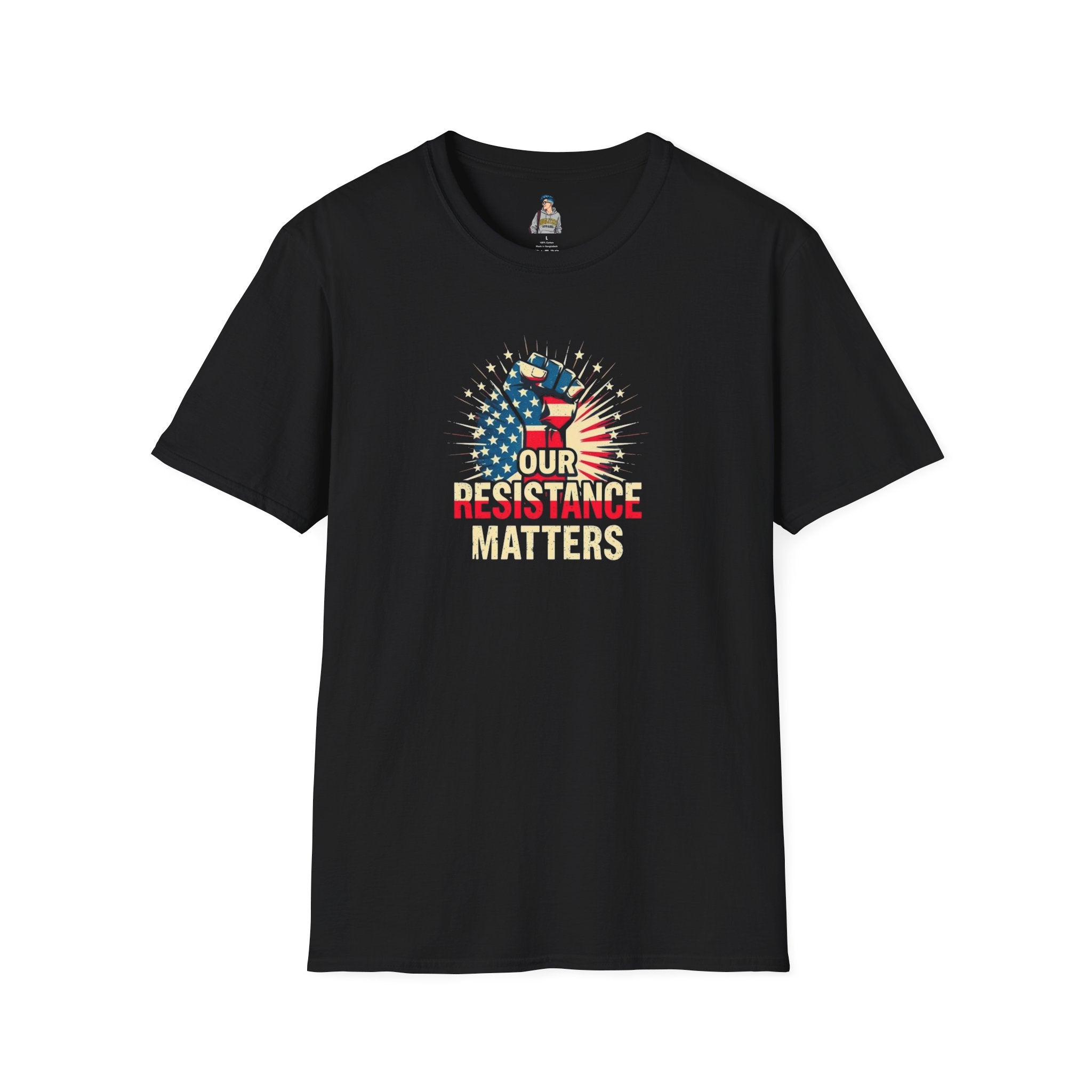 Patriotic Activism T-Shirt - Our Resistance Matters & Save Democracy Designs