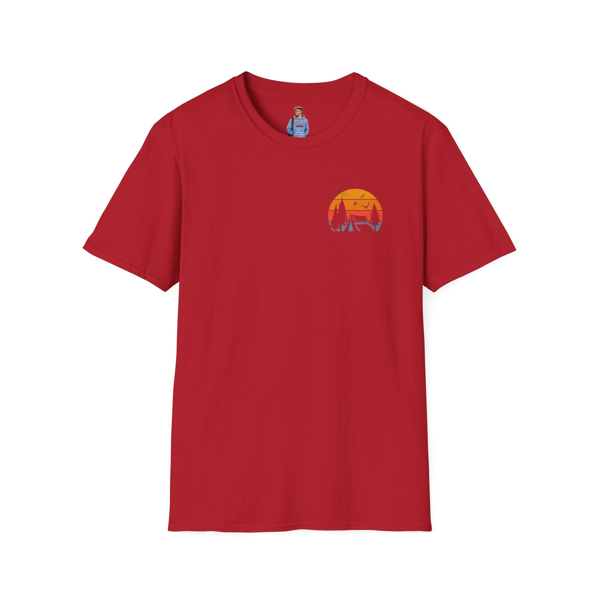 Unisex Softstyle T-Shirt - 'I'd Rather Be Camping' Adventure Tee