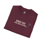 Safety Pin Know That You Are Loved Inspirational Tee Unisex Softstyle T-Shirt