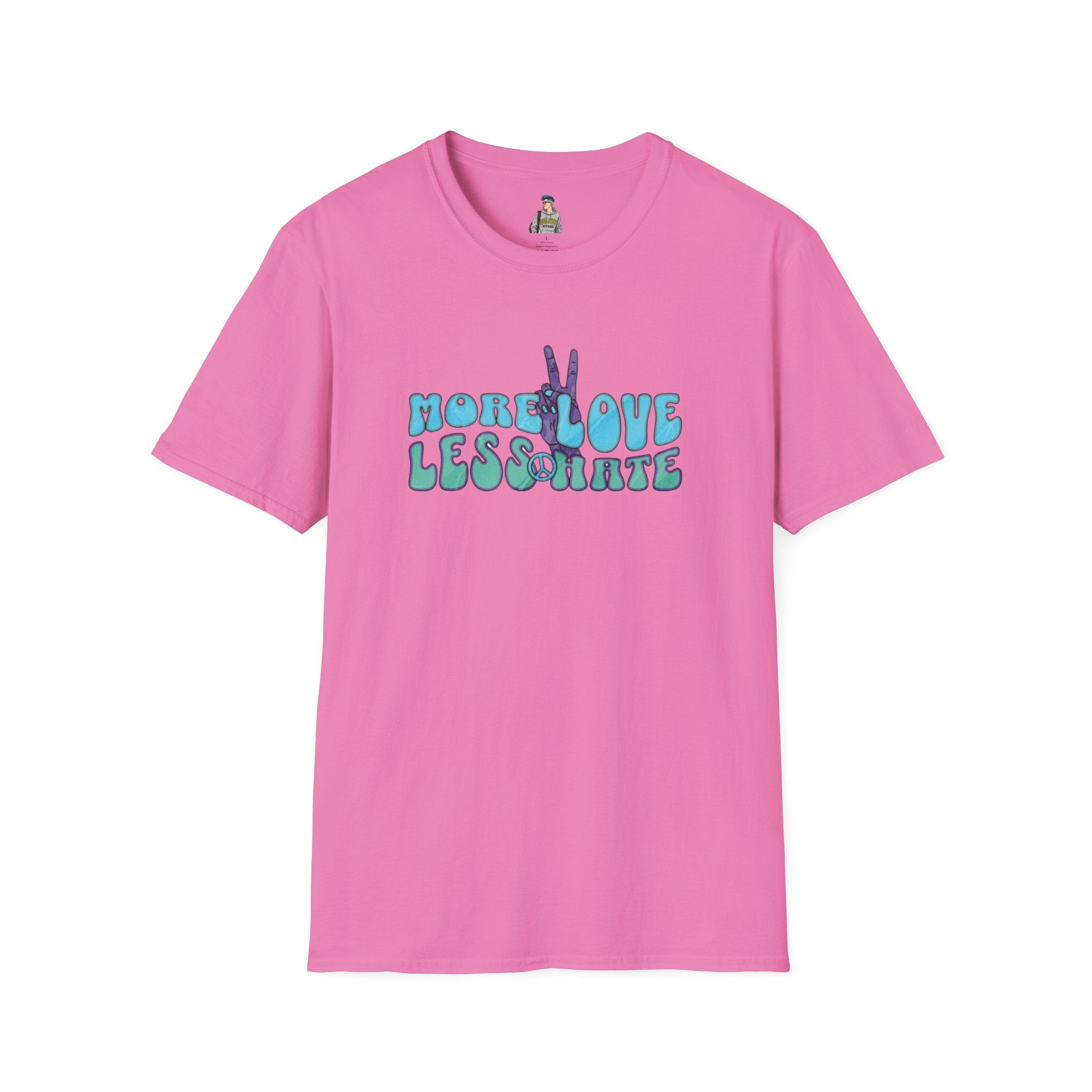 More Love Less Hate Unisex Softstyle T-Shirt