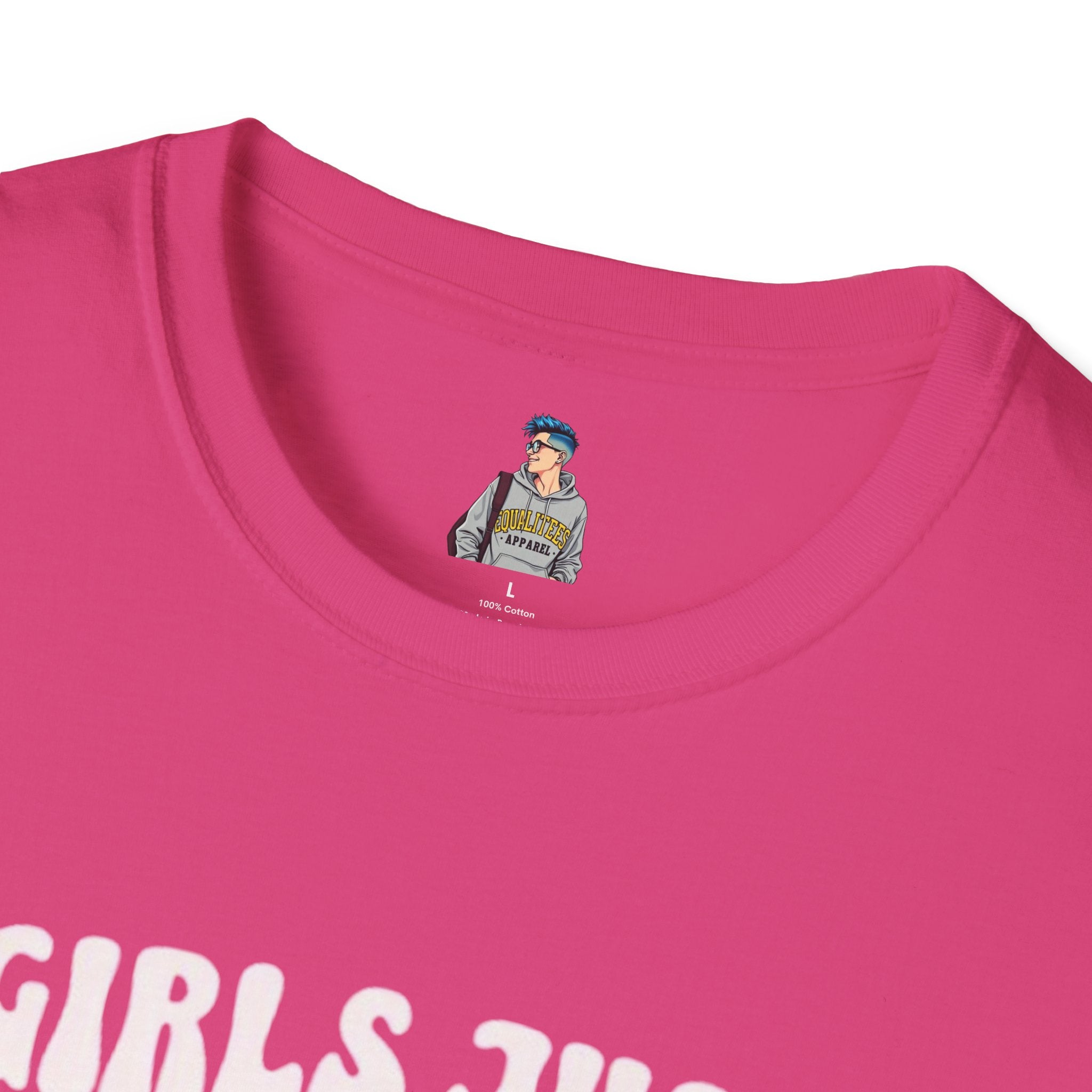 Girls Just Wanna Have Fundamental Human Rights Unisex Softstyle T-Shirt - EqualiTees.Me