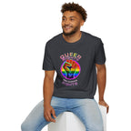 Unisex Softstyle T-Shirt - Queer Rights Are Human Rights Statement Tee