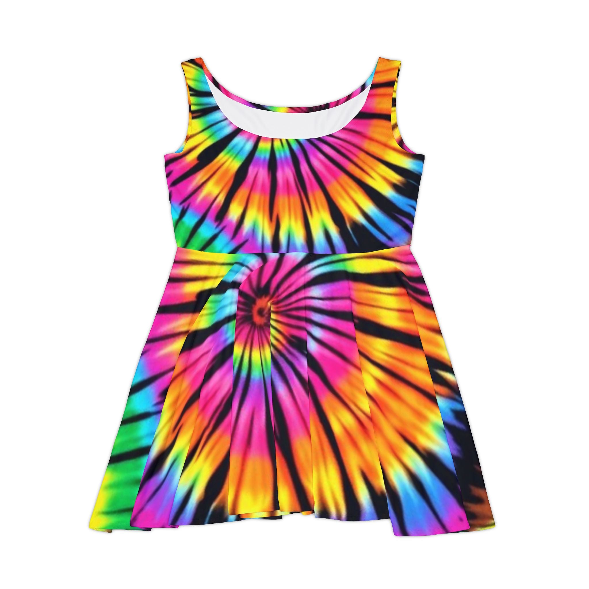 Tie-Dye Skater Dress - Perfect for Summer Outings & Festivals