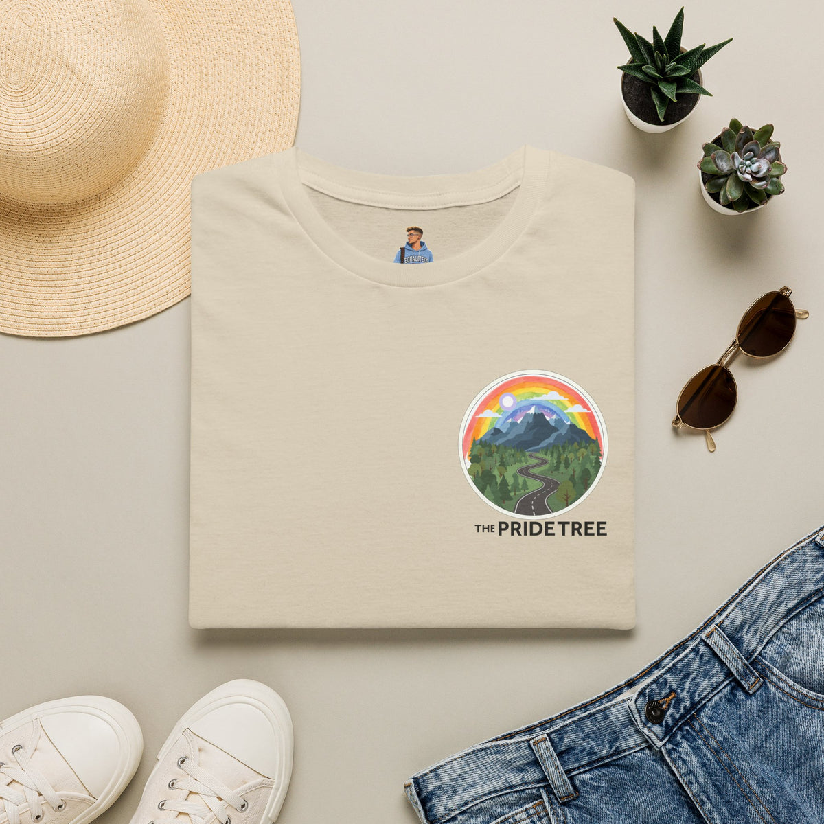 Pride Tree Las Vegas Mountain Graphic T-Shirt
