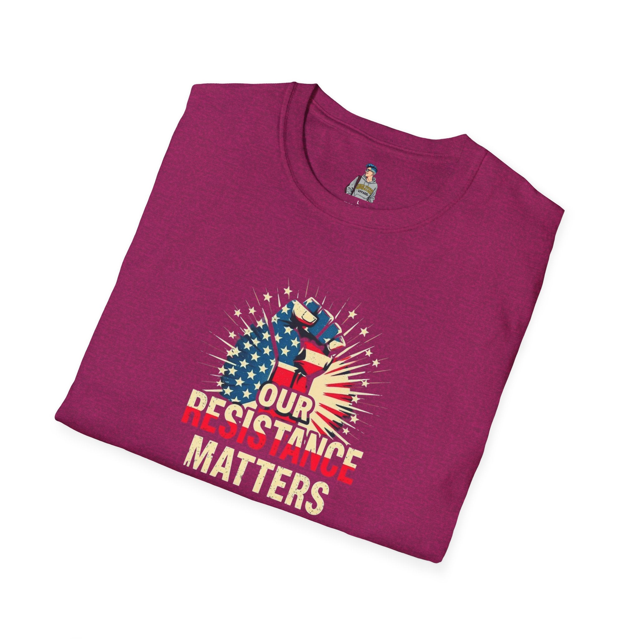 Patriotic Activism T-Shirt - Our Resistance Matters & Save Democracy Designs