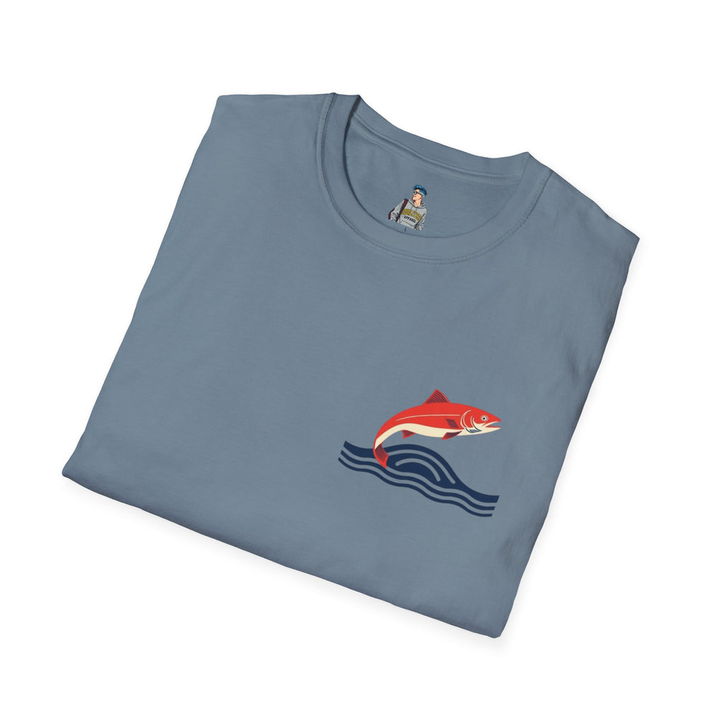 Jumping Salmon Native Pride Softstyle Unisex T-shirt