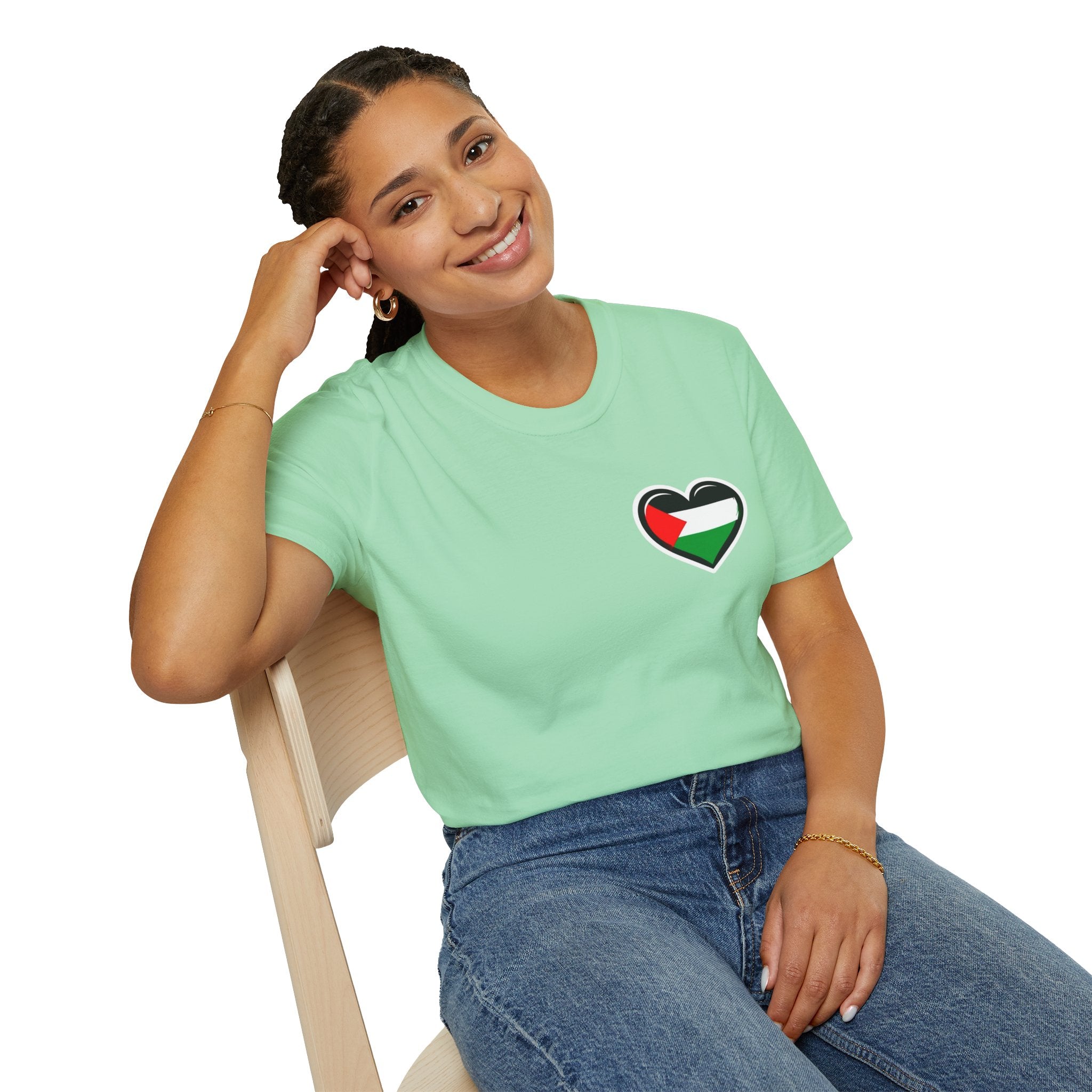Unisex Softstyle T-Shirt: Stand with Gaza & We Are All Palestine Graphic Tee