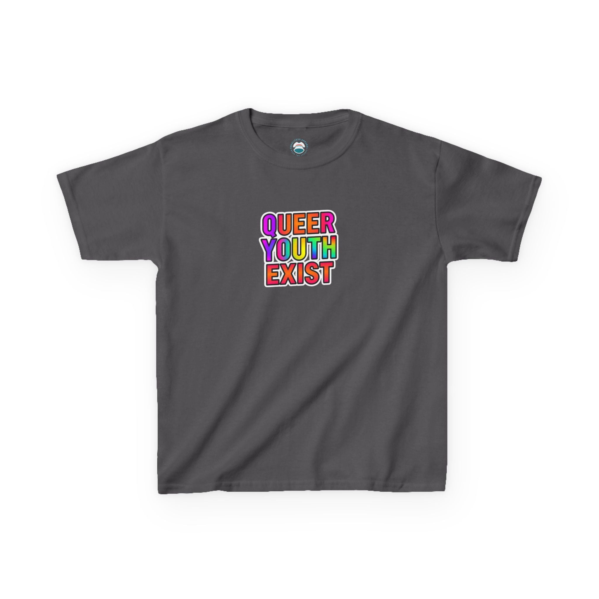 QUEER YOUTH EXIST Kids Heavy Cotton™ Tee - Pride Shirt for Children