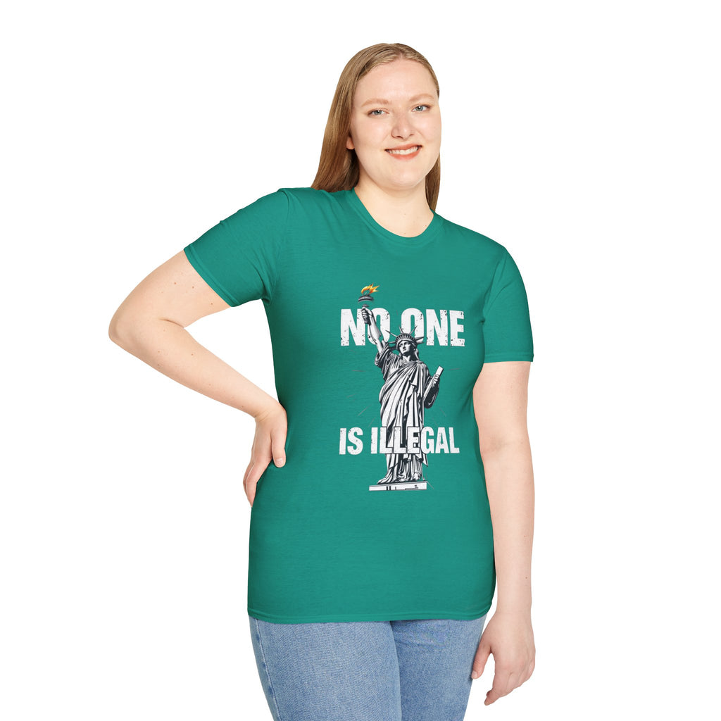 No One Is Illegal Graphic T-shirt