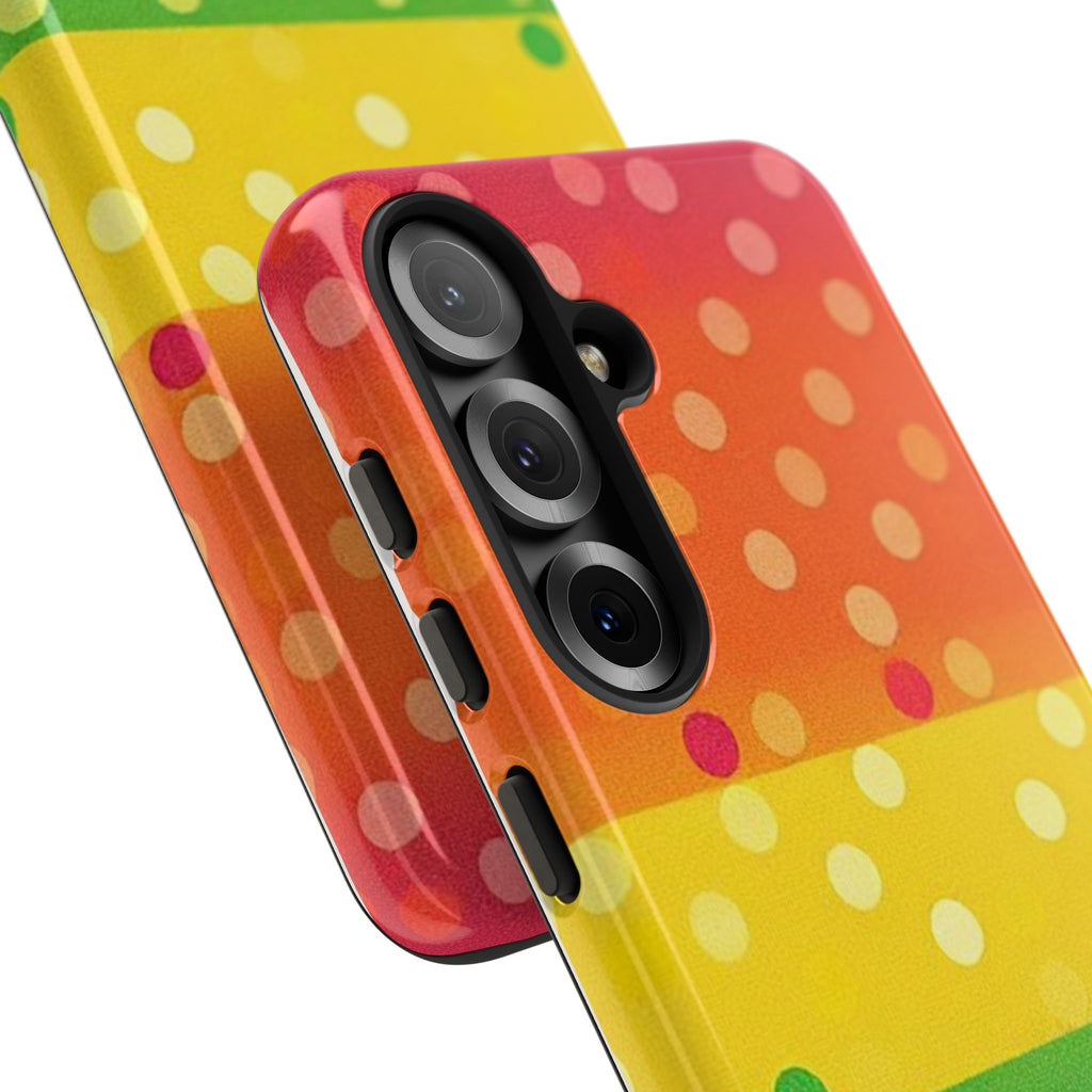 Rainbow Polka-Dot Tough Case for Android