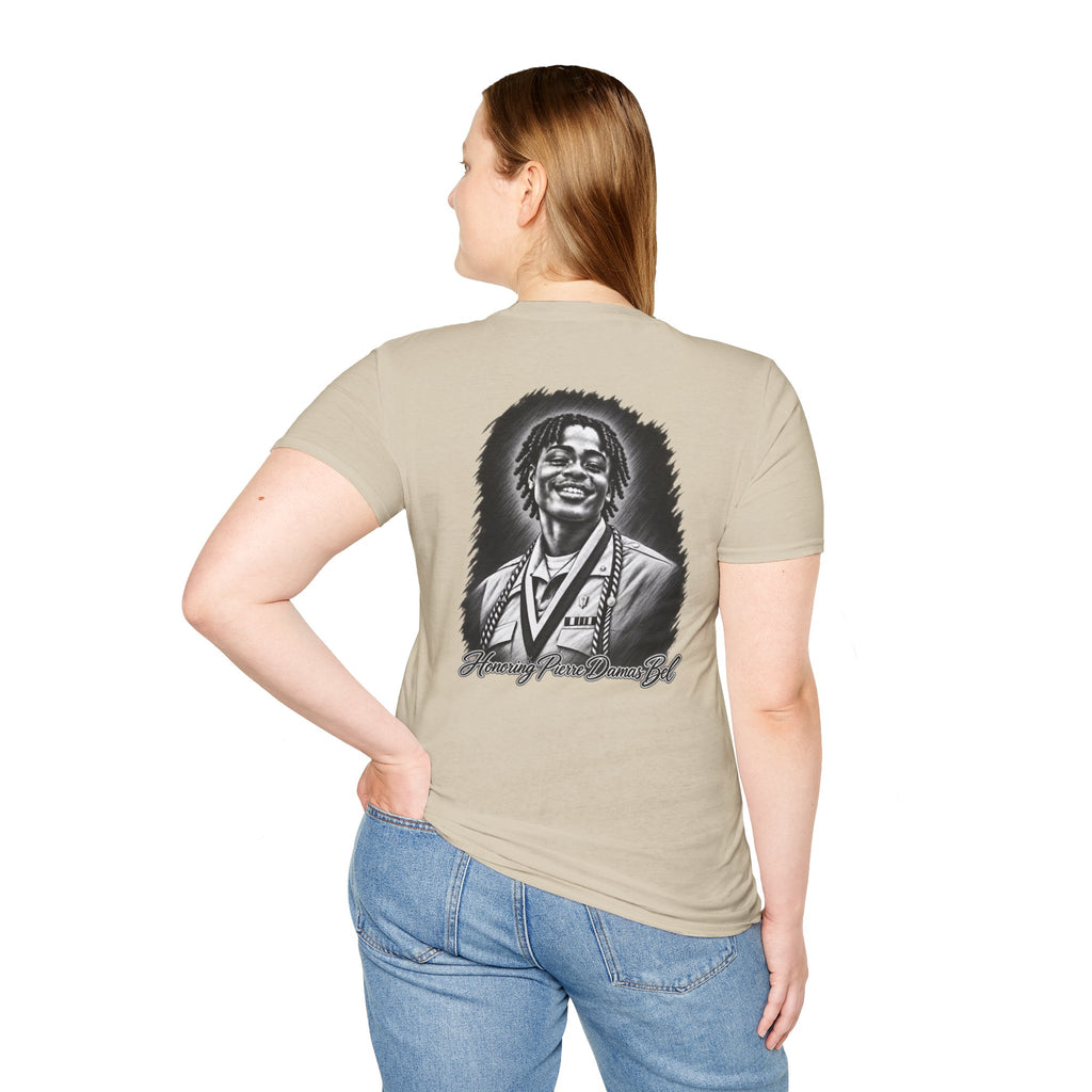Portrait Front and Back - In Memory of Pierre Damas Bel T-Shirt