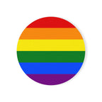 Pride Rainbow Cork Back Coaster – Celebrate Love & Equality