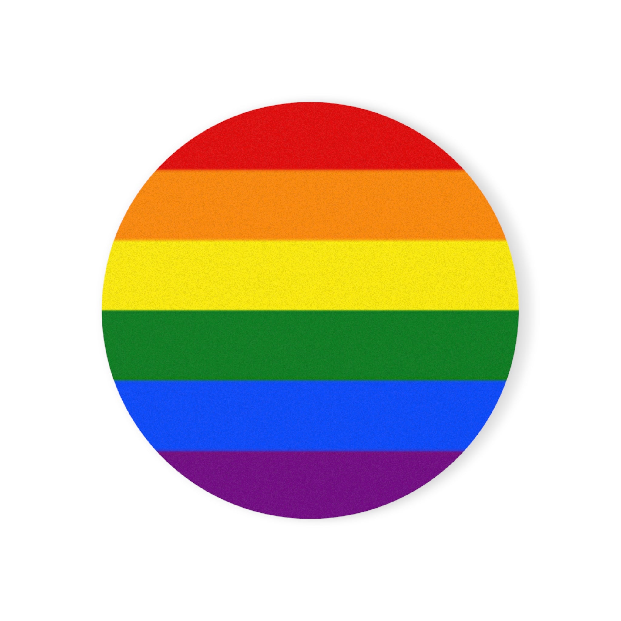 Pride Rainbow Cork Back Coaster – Celebrate Love & Equality