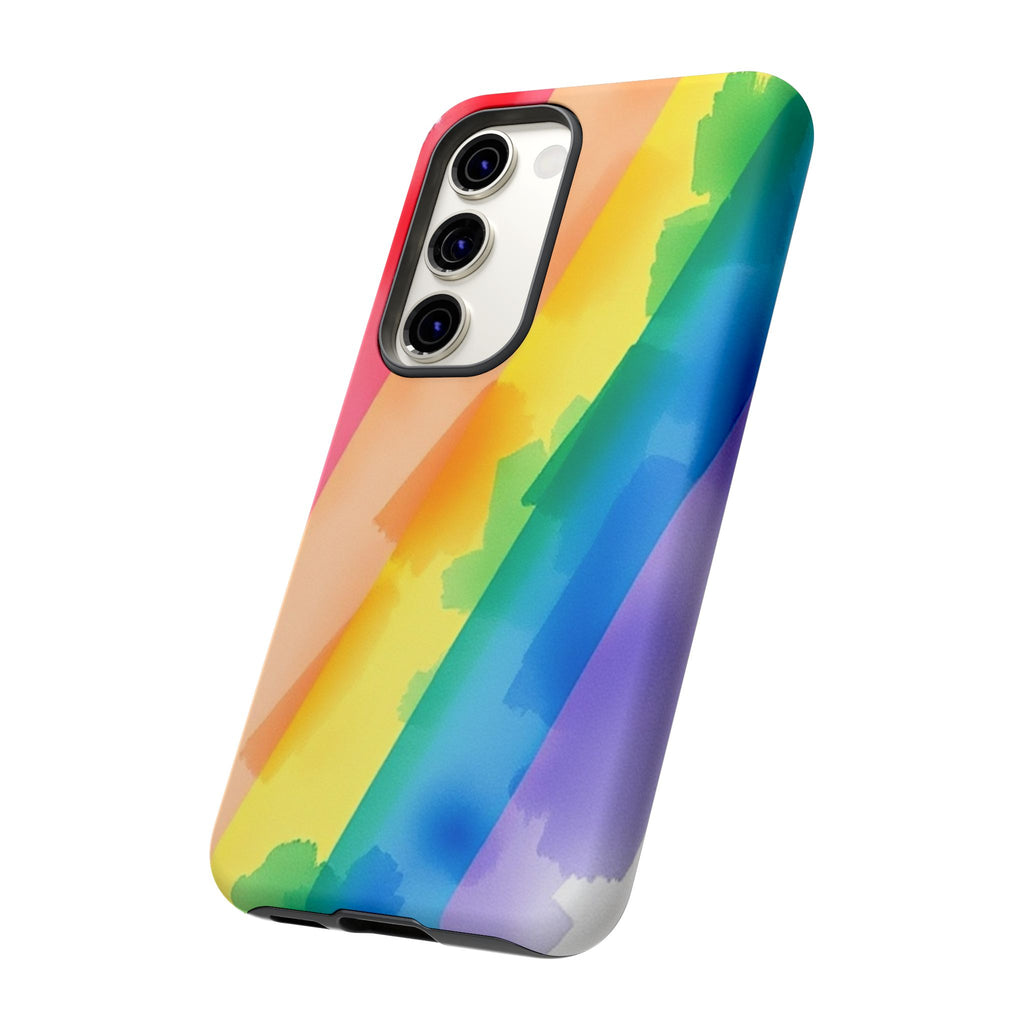 Rainbow Watercolor Art Tough Cases For Android & iPhone