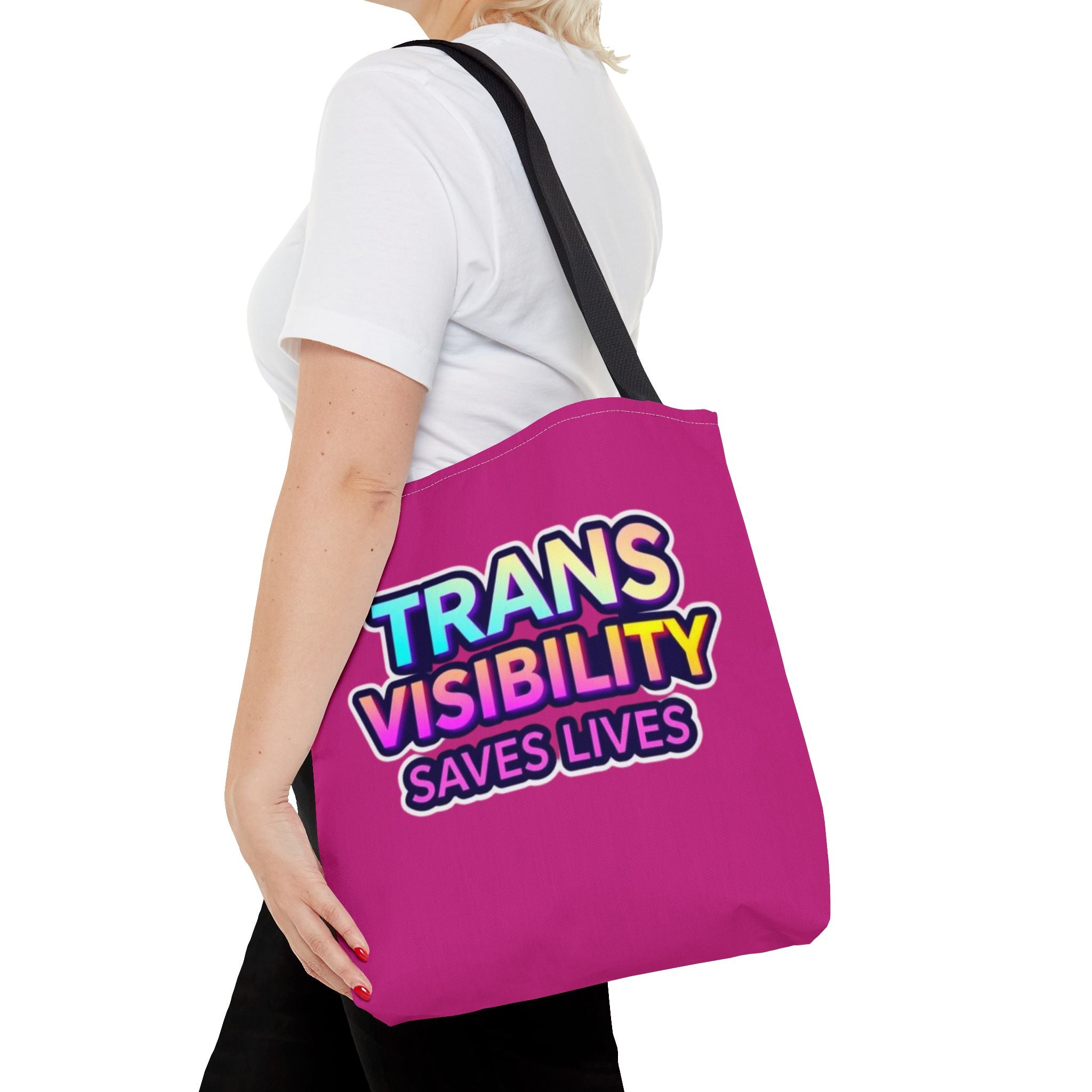Trans Visibility Saves Lives Tote Bag