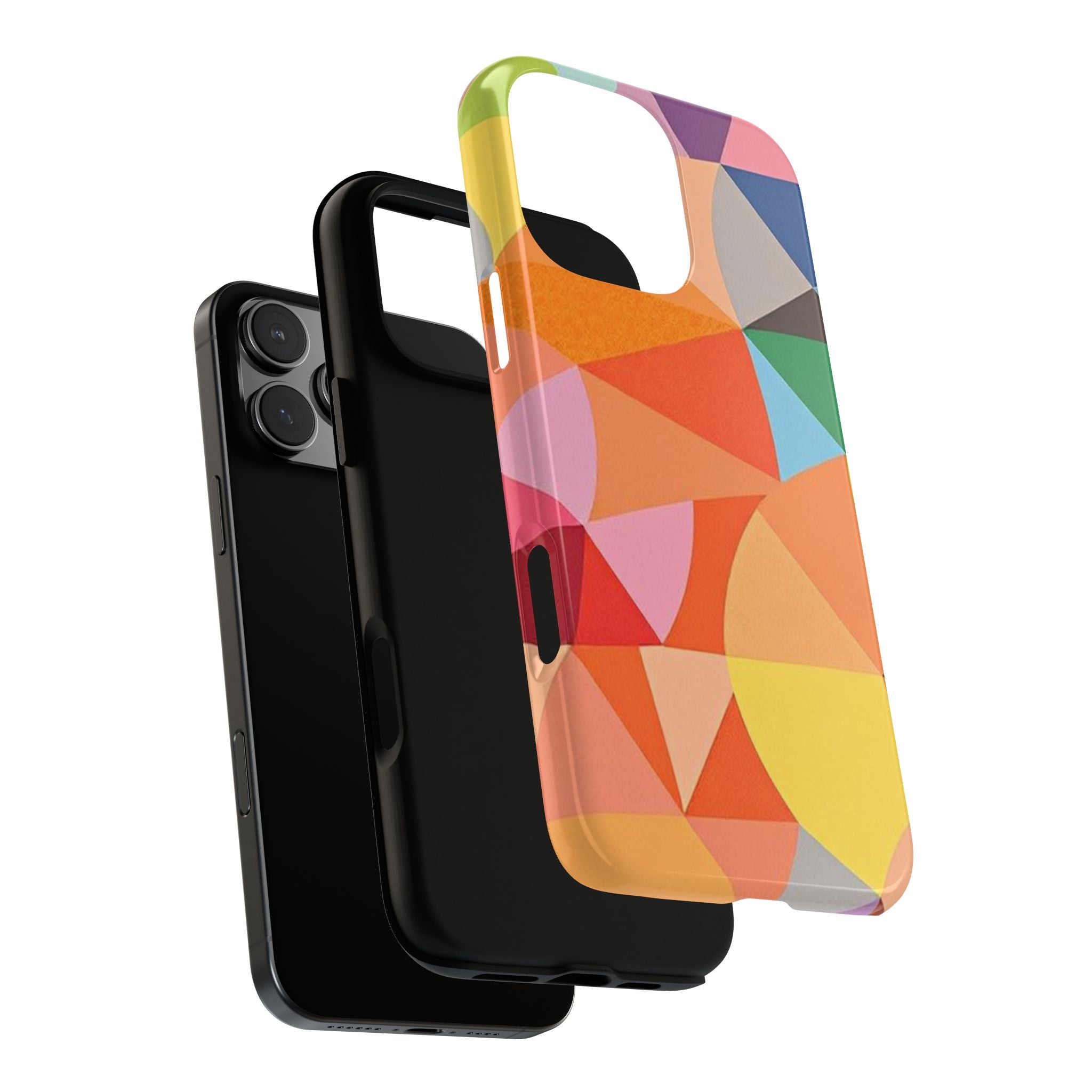 Colorful Geometric Tough Phone Case for iPhone