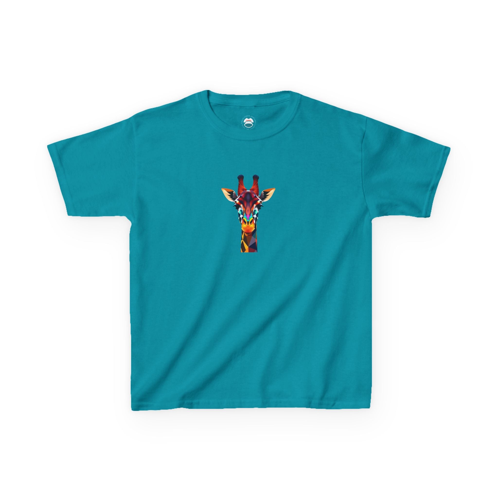 Colorful Fractal Giraffe Kids Heavy Cotton™ Tee
