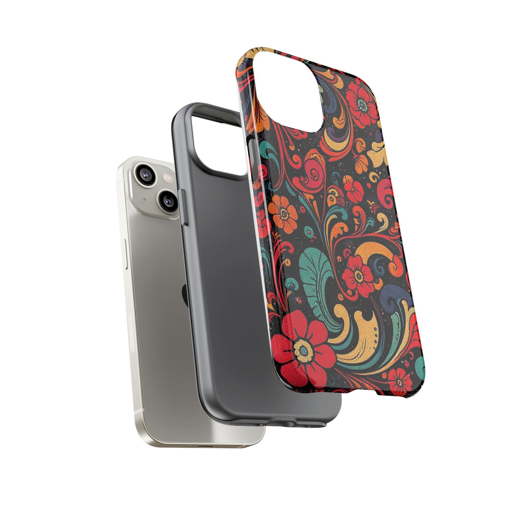 Floral Paisley Tough Case for iPhone — Vibrant Protective Phone Cover