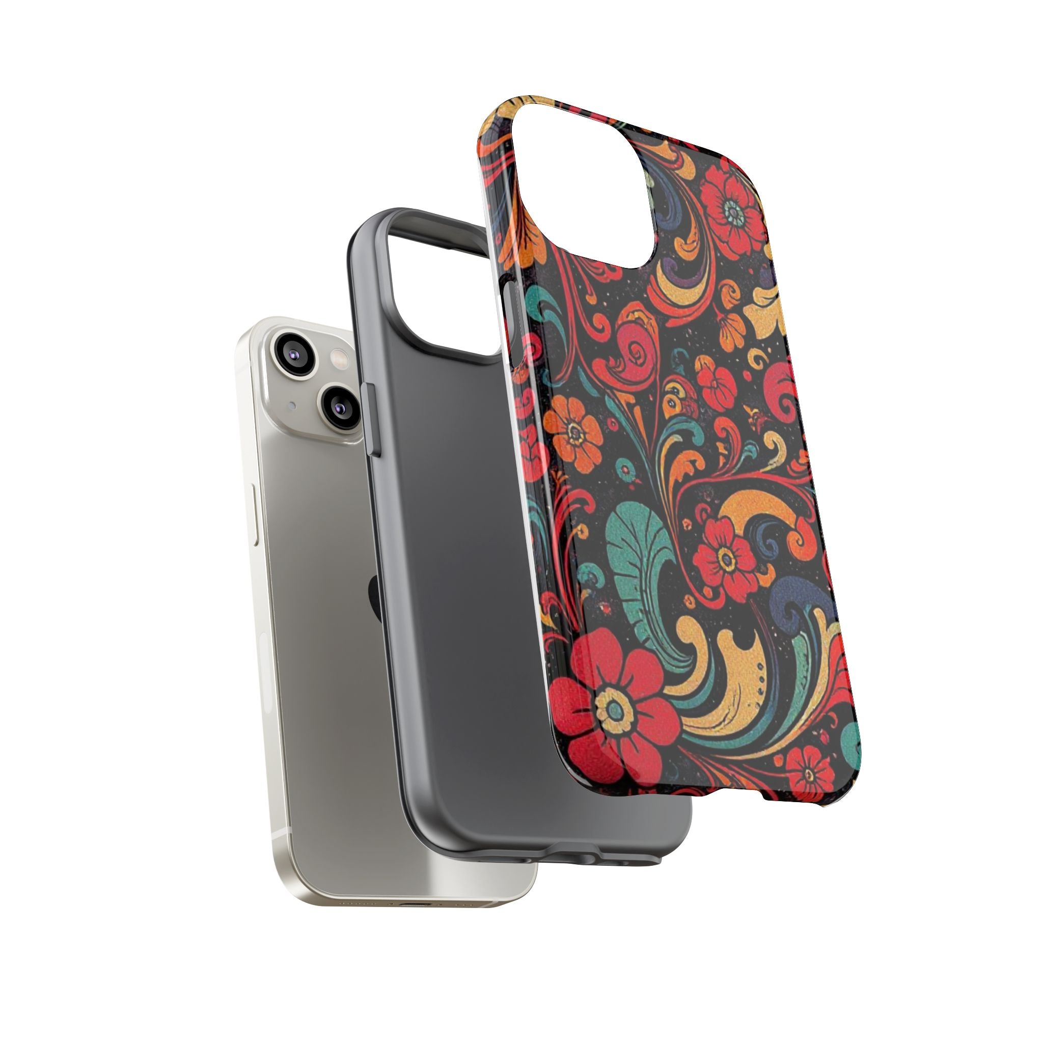 Floral Paisley Tough Case for iPhone — Vibrant Protective Phone Cover