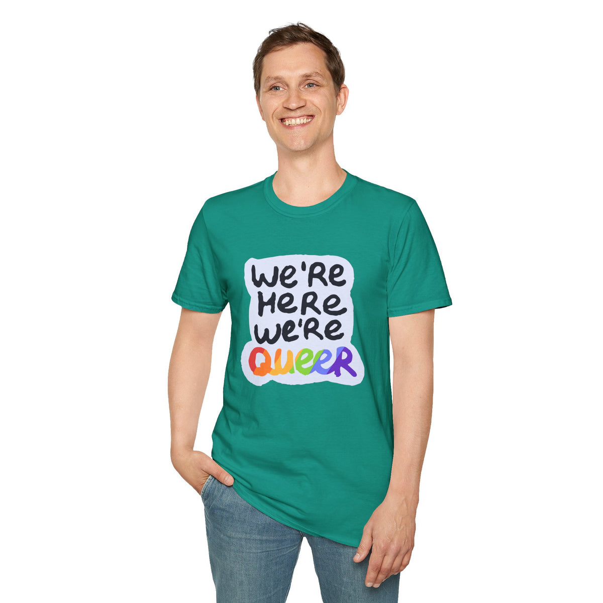 We’re Here We’re Queer Pride Tree Las Vegas T-Shirt
