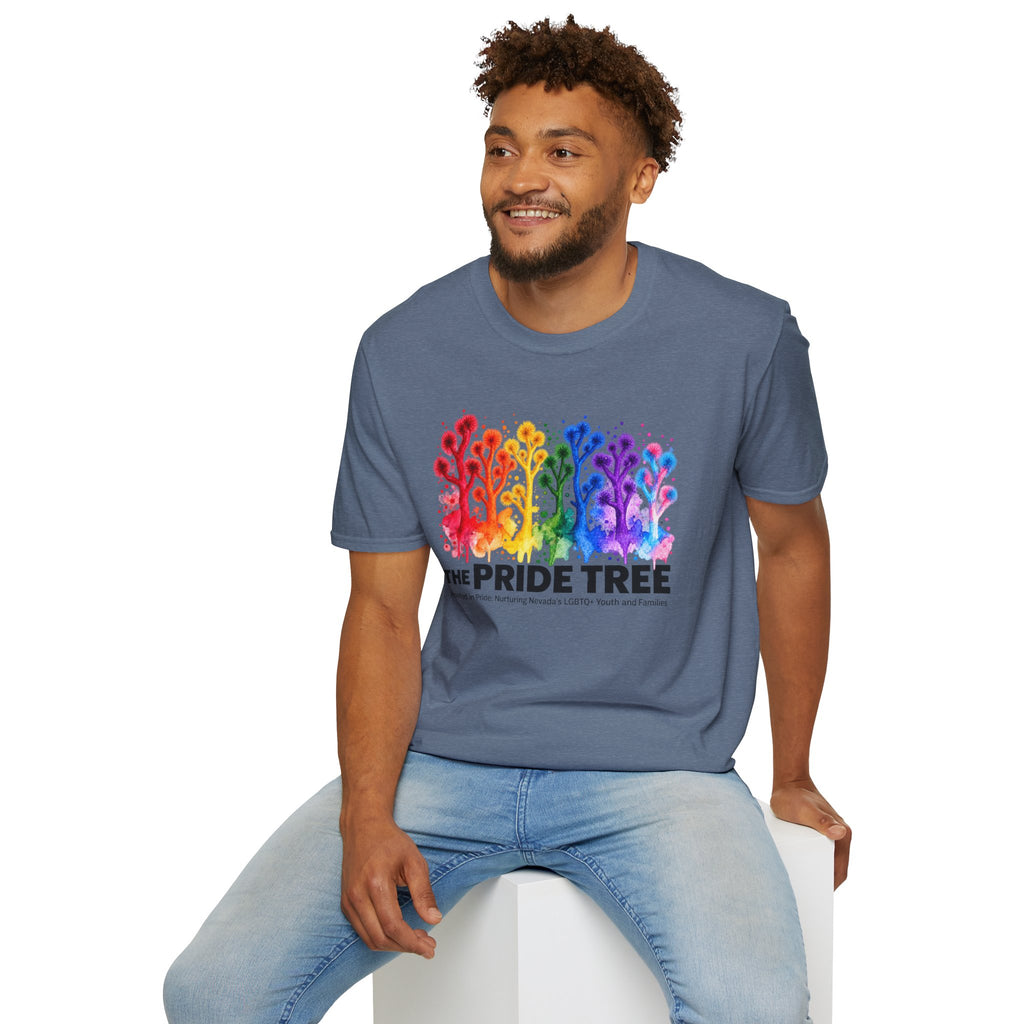 Pride Tree Las Vegas T-Shirt - Black Text