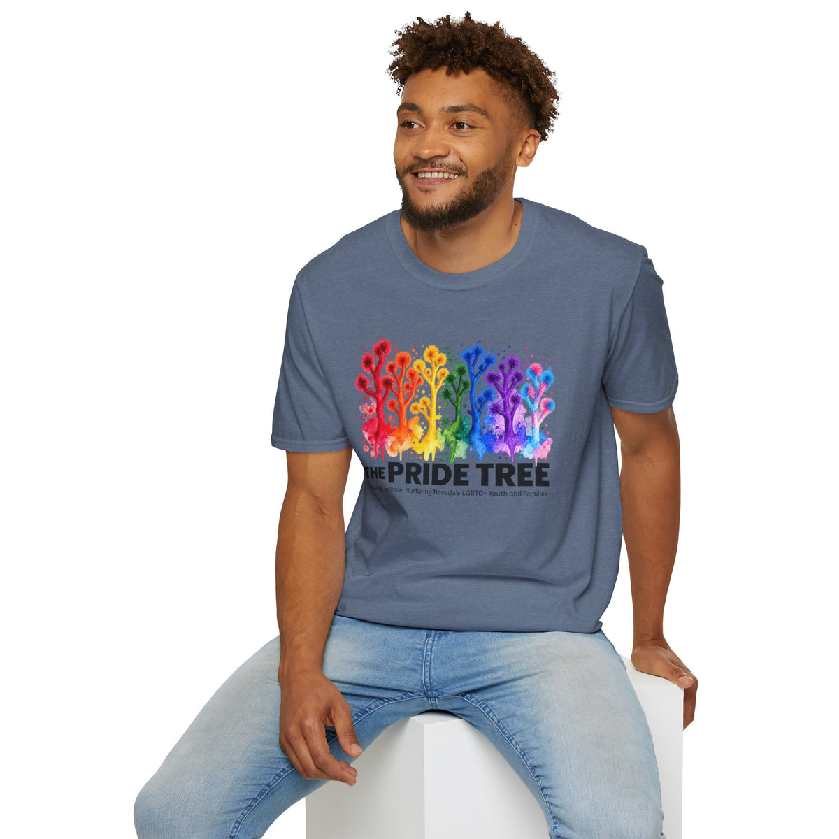 Pride Tree Las Vegas T-Shirt - Black Text