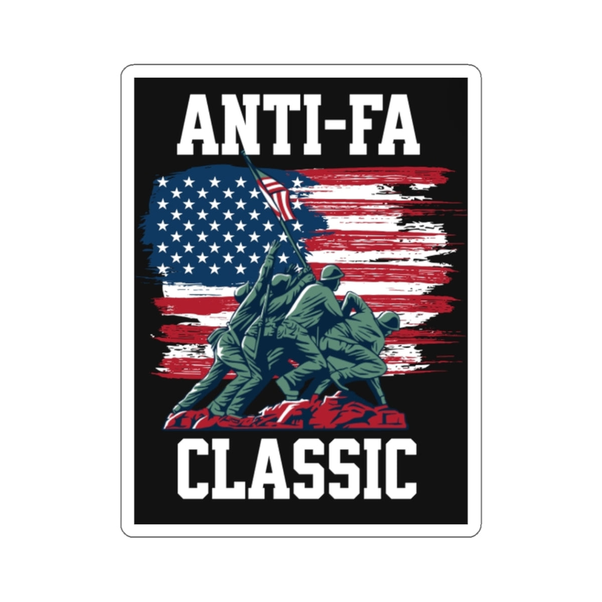 Die-Cut Stickers - Anti-Fa Classic