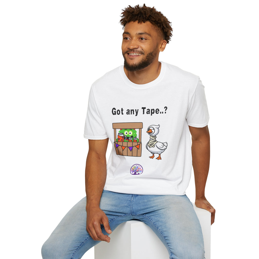 Got any Tape..? Funny Goose & Frog Market T-Shirt — Cute Animal Humor Tee