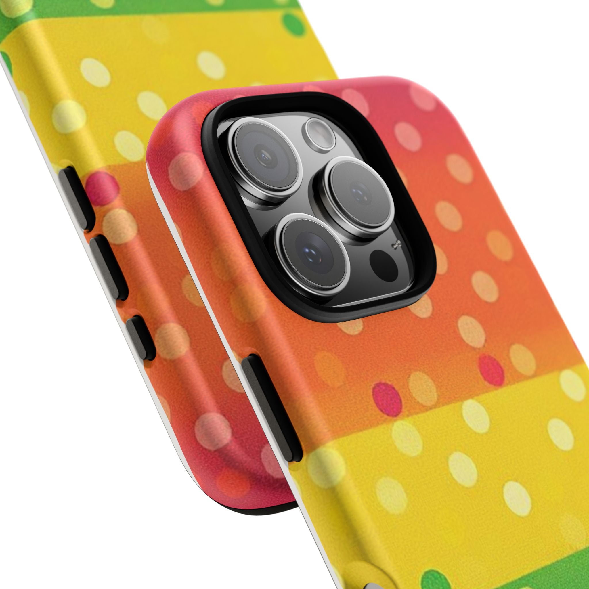 Rainbow Polka Dot Tough Phone Case for iPhone